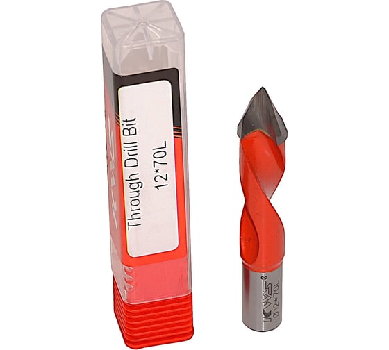 Изображение товара Сверло для сквозных отверстий KWS HW 12х43х70 Z=2 L K6 ZFG0D4254