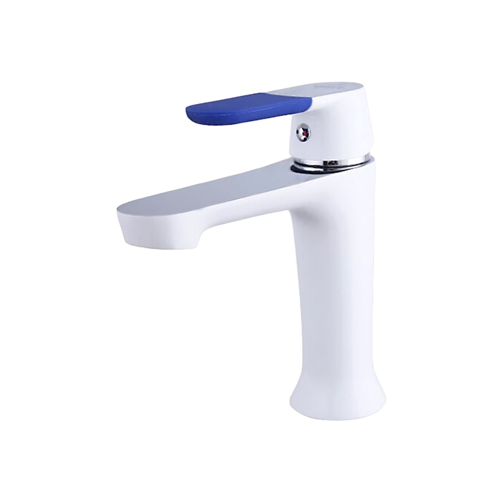 Изображение товара Смеситель для умывальника FRAP F1034 белый хром однорычажный современный