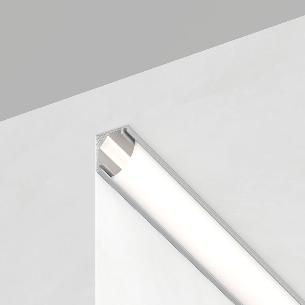 Изображение товара Алюминиевый угловой профиль FERON CAB240 7.9х7.9 мм для потолков и подсветки