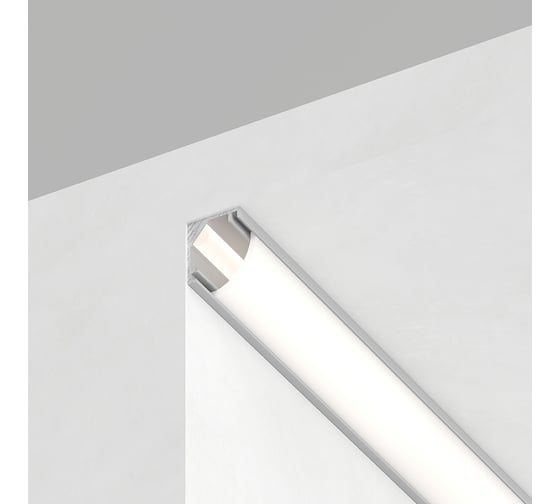 Изображение товара Профиль алюминиевый угловой круглый FERON 7.9х7.9мм, серебро, CAB240 52148