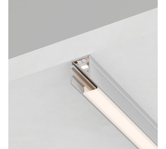 Изображение товара Профиль накладной FERON CAB243 10х10мм, алюминиевый, серебро, 2м, 52151