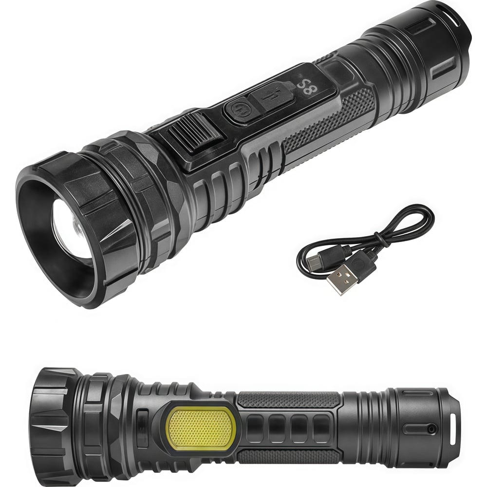 Изображение товара Фонарь FOCUSray 1347 аккумулятор 18650 1200 mAH LED USB Zoom 200 люмен