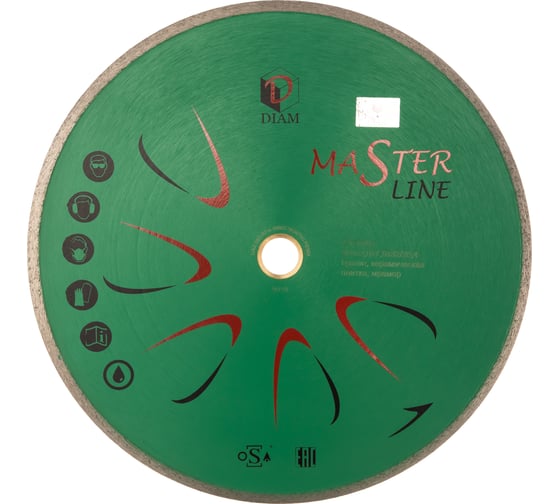 Изображение товара Диск алмазный отрезной сплошной Diam 350x2,0x7x32/25,4 Гранит, серия Мастер (Гранит, Керамогранит) 000245