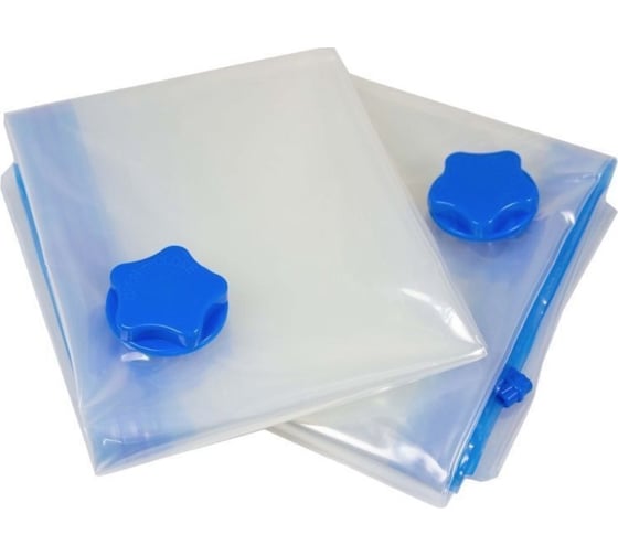 Изображение товара Вакуумный мешок UniStor CLASP M набор из 2 штук, размер 60 x 80 см двойной замок 210457