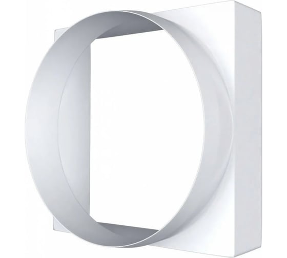 Изображение товара Переход KRAFTAIR соединитель воздуховода квадратного 100х100 мм на круглый 100 мм Переход 100х100 на D100