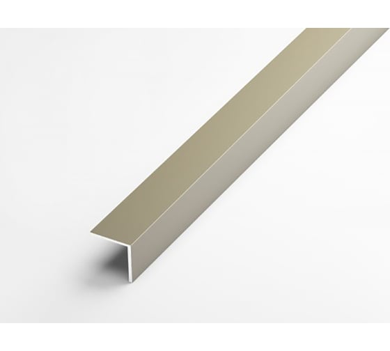 Изображение товара Профиль угловой алюминиевый (5 шт, 20х20х1,5 мм, 2,7 м, анодированный, Шампань) ЛУКА УТ000029207