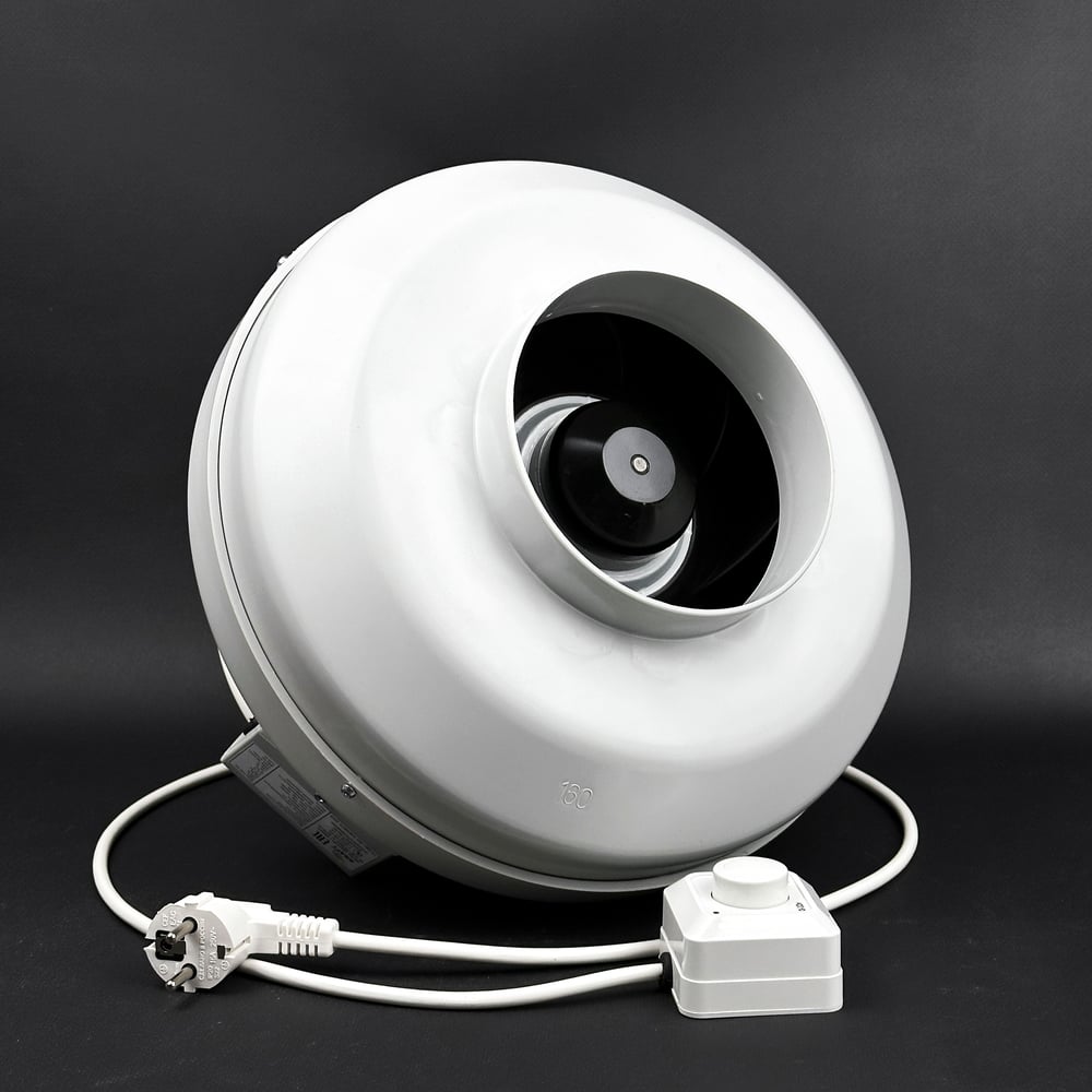 Изображение товара Вентилятор каналный круглый KRAFTAIR ВКК-160 EC с регулятором скорости