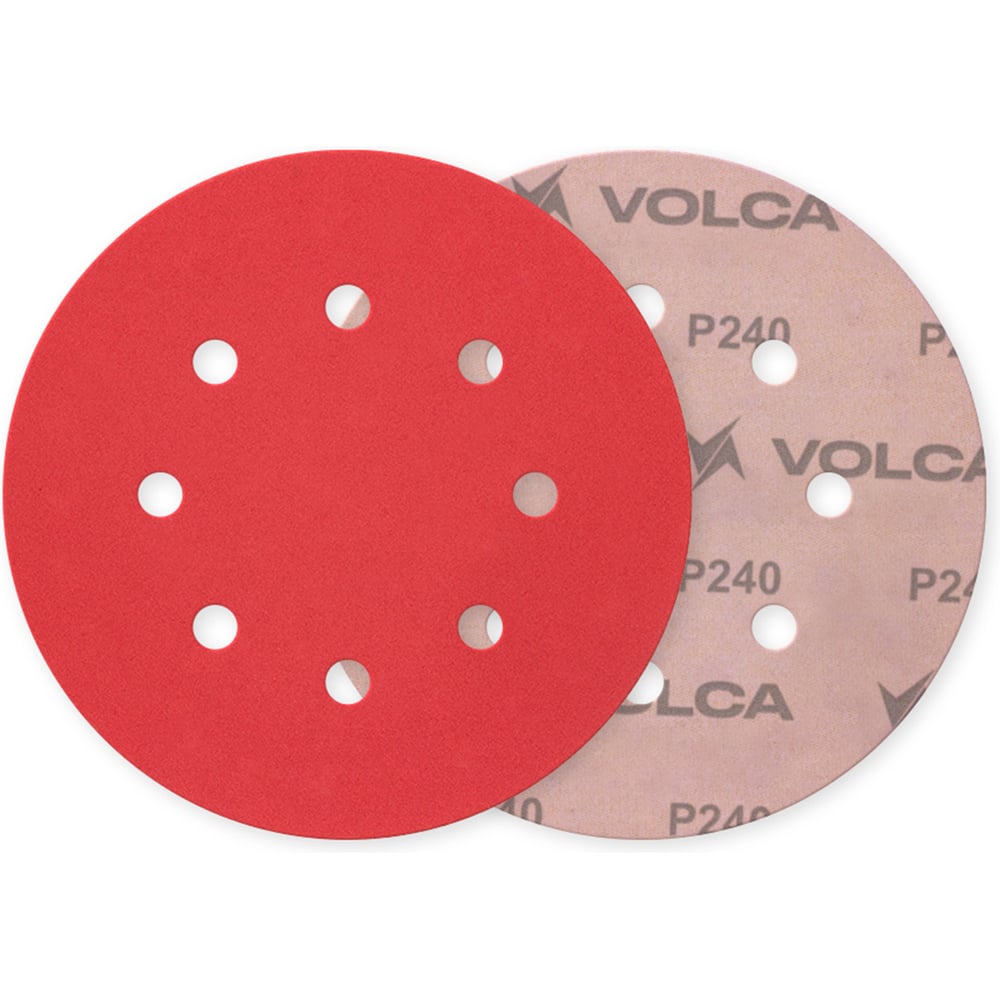 Изображение товара Диск ONYX VOLCA 125 мм, 8 отв., Р 240 (50 шт) 70125080240