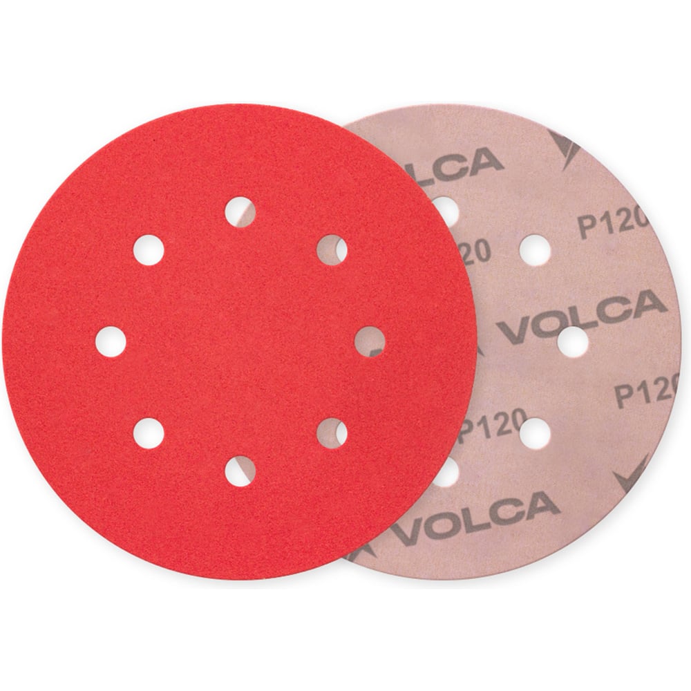 Изображение товара Диск ONYX VOLCA 125 мм, 8 отв., Р 120 (50 шт) 70125080120