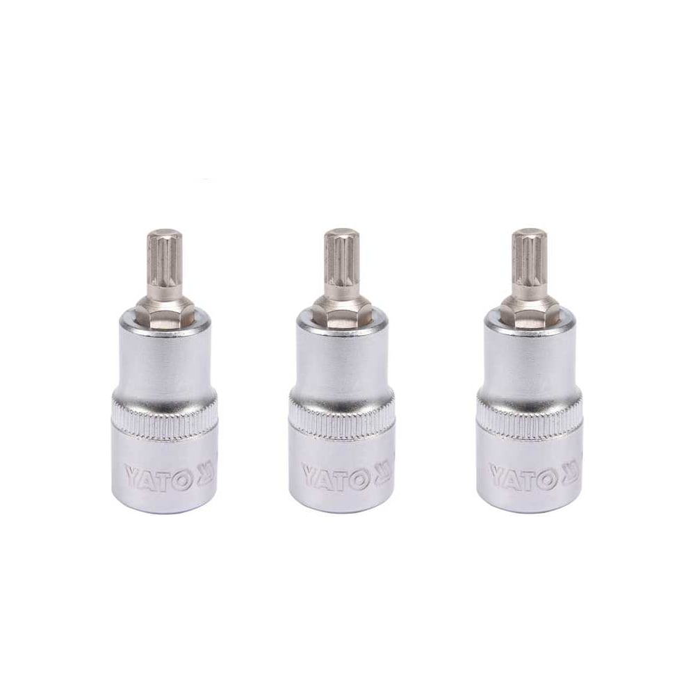 Изображение товара Головка торцевая с вставкой YATO SPLINE 1/2 М8 3 шт