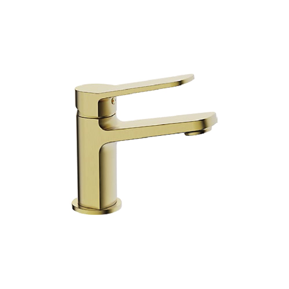 Изображение товара Смеситель для раковины FRAP F1061-3 золотой сатин однорычажный модерн