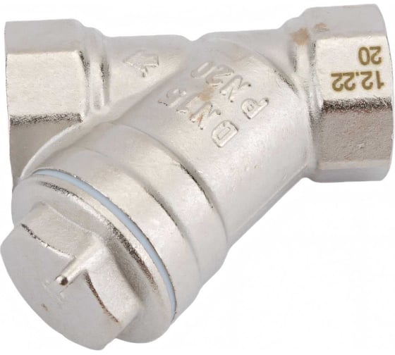 Изображение товара Сетчатый фильтр STI латунный Y-образный Ду15 Ру20 муфтовый уплотнение фторопласт D260-00667 412