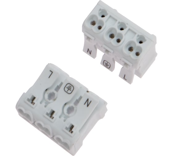 Изображение товара Пружинная соединительная 3-полюсная клемма REXANT КСП 100 шт 07-6215