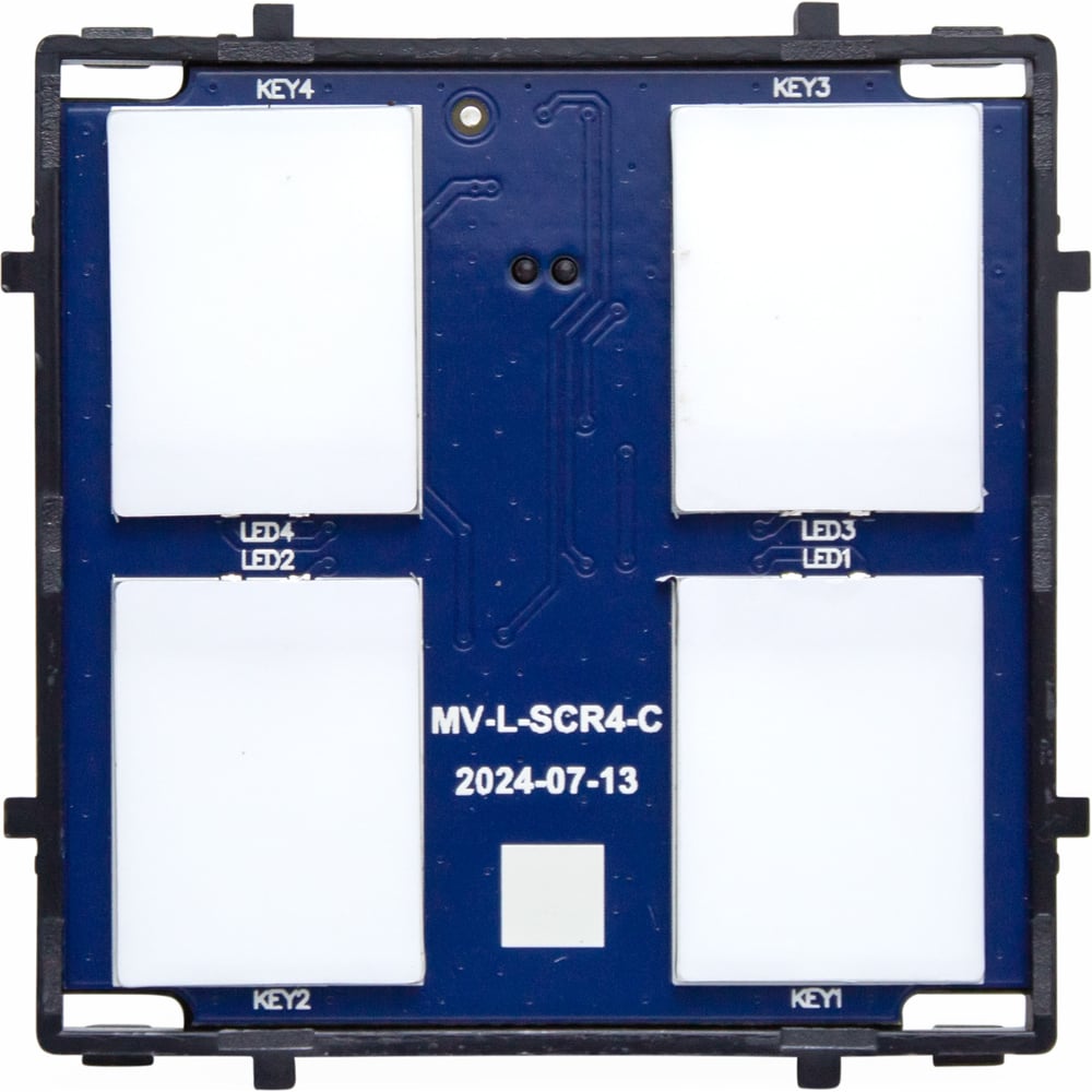 Изображение товара Модуль сенсорного выключателя Vell четырехклавишный 1 пост NC-4G