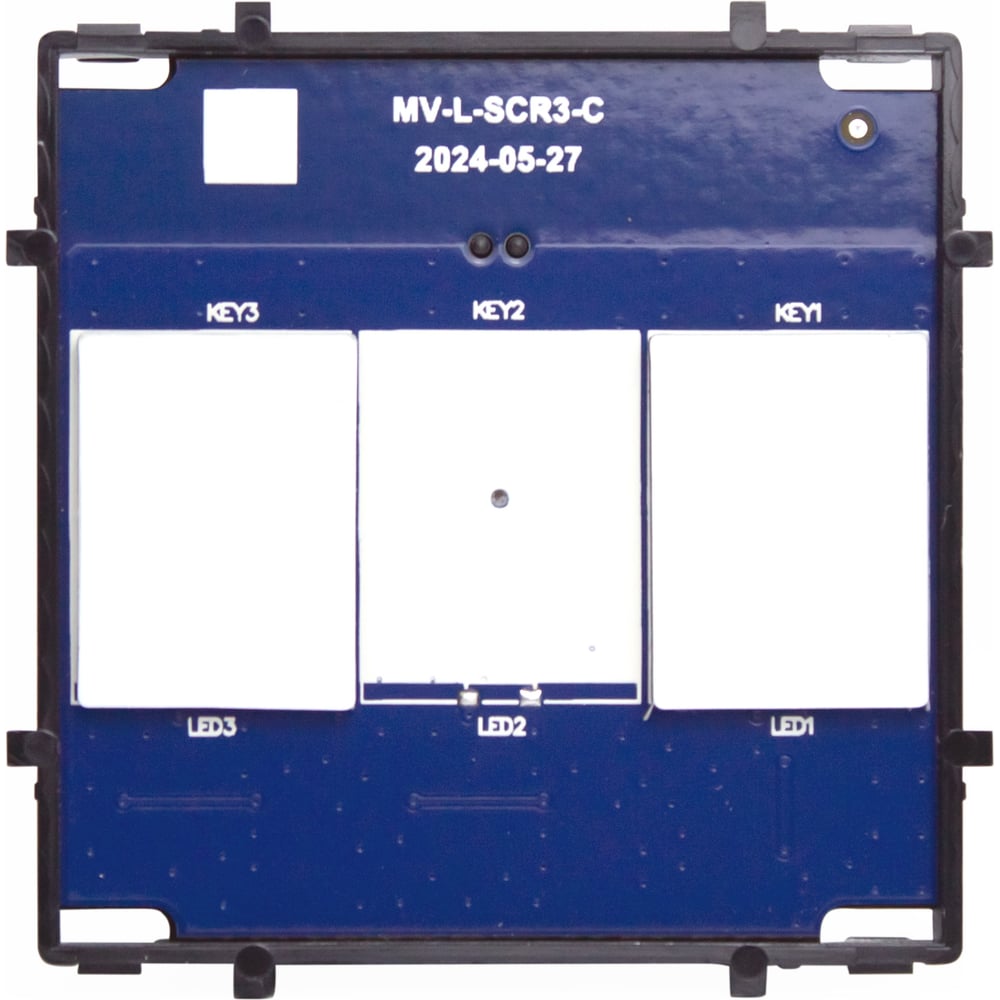 Изображение товара Двухклавишный сенсорный выключатель Vell NC-2G для освещения,IP20, черный