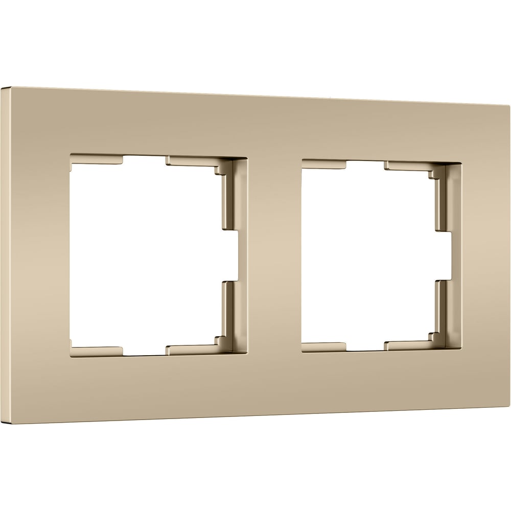 Изображение товара Рамка на 2 поста Werkel Slab W0022911 шампань софт