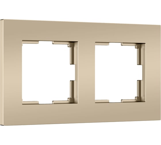 Изображение товара Рамка на 2 поста Werkel Slab W0022911 шампань софт a071624