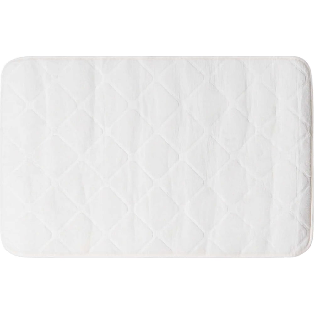 Изображение товара Коврик для ванной VIDAGE №1 ЛАРГО 50x80 см белый полиэстер противоскользящий