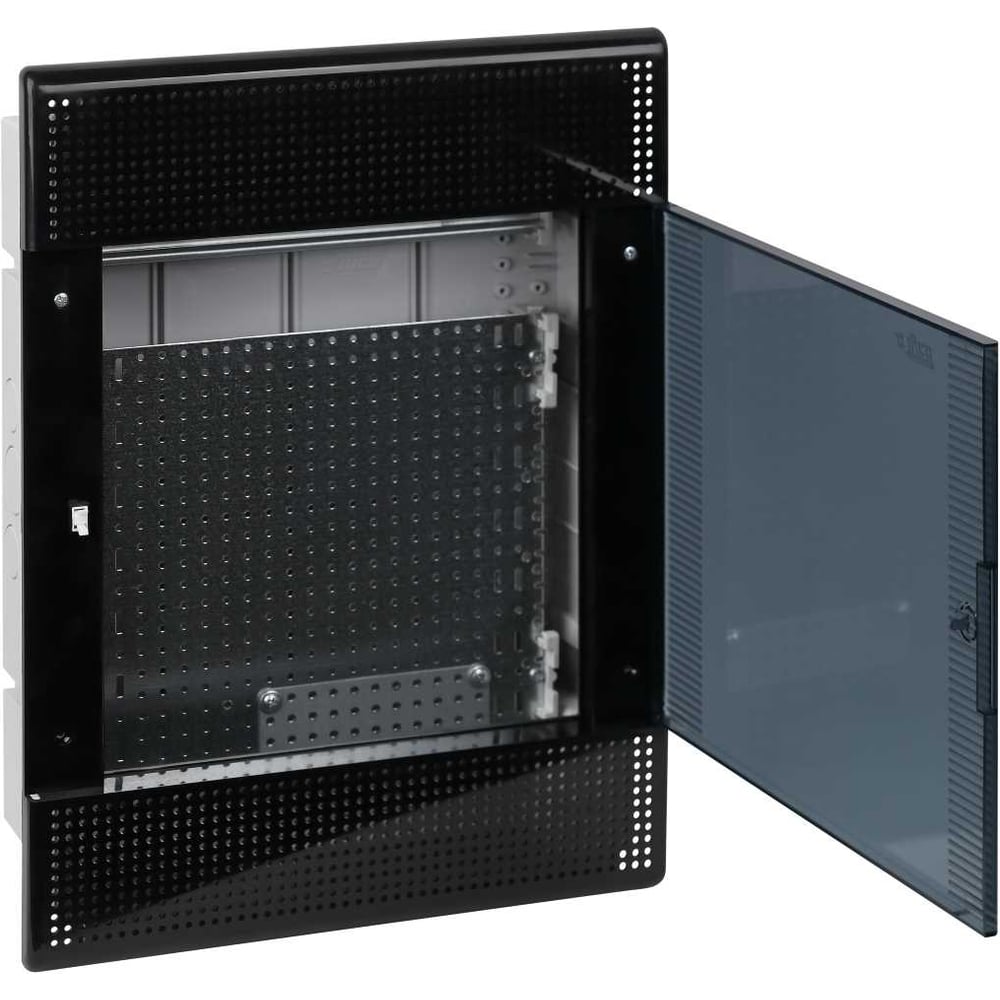 Изображение товара Слаботочный встраиваемый щит мультимедийный Рувинил 12 модулей IP40 черный