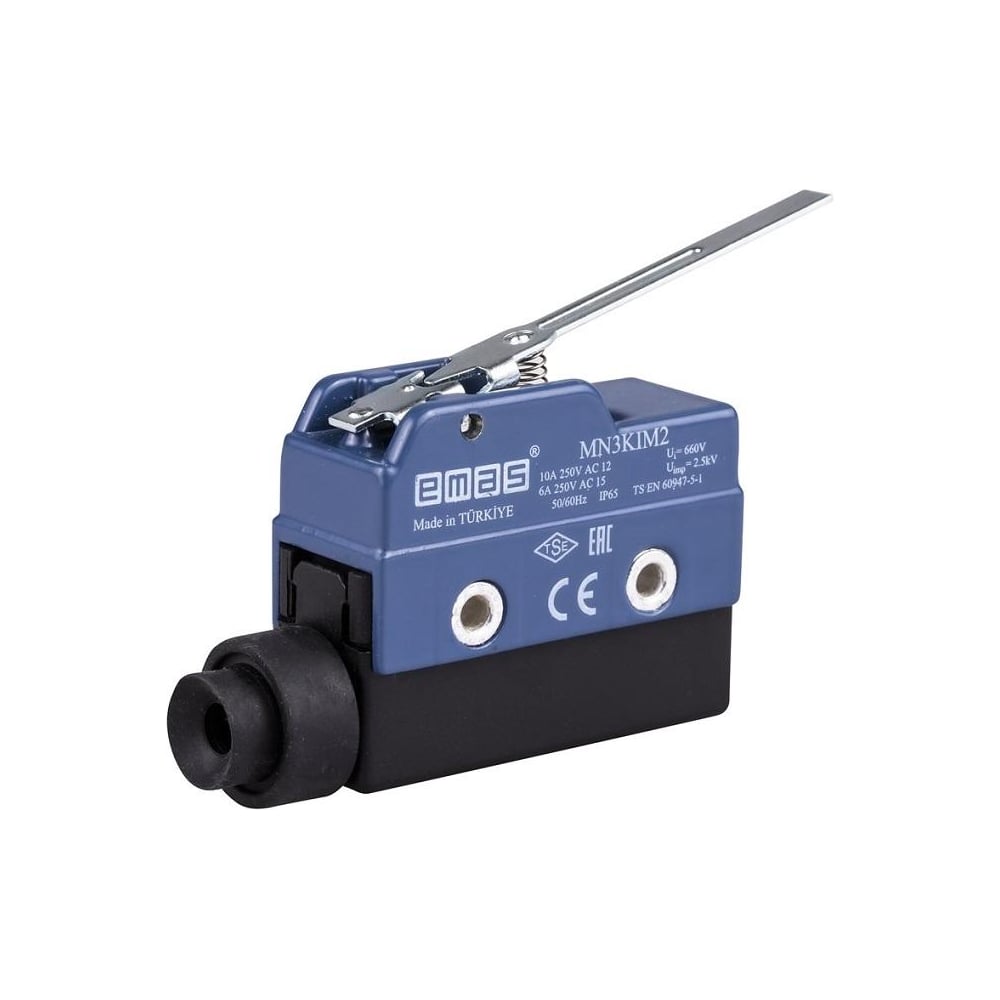 Изображение товара Мини-выключатель Emas рычаг 64мм IP65 металлический корпус 250В 6А