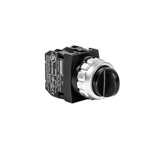 Изображение товара Переключатель Emas 2-0-1 (1НО+1НО), с фиксацией, серия H (30мм) (250В AC, 4А), IP50 H101S30