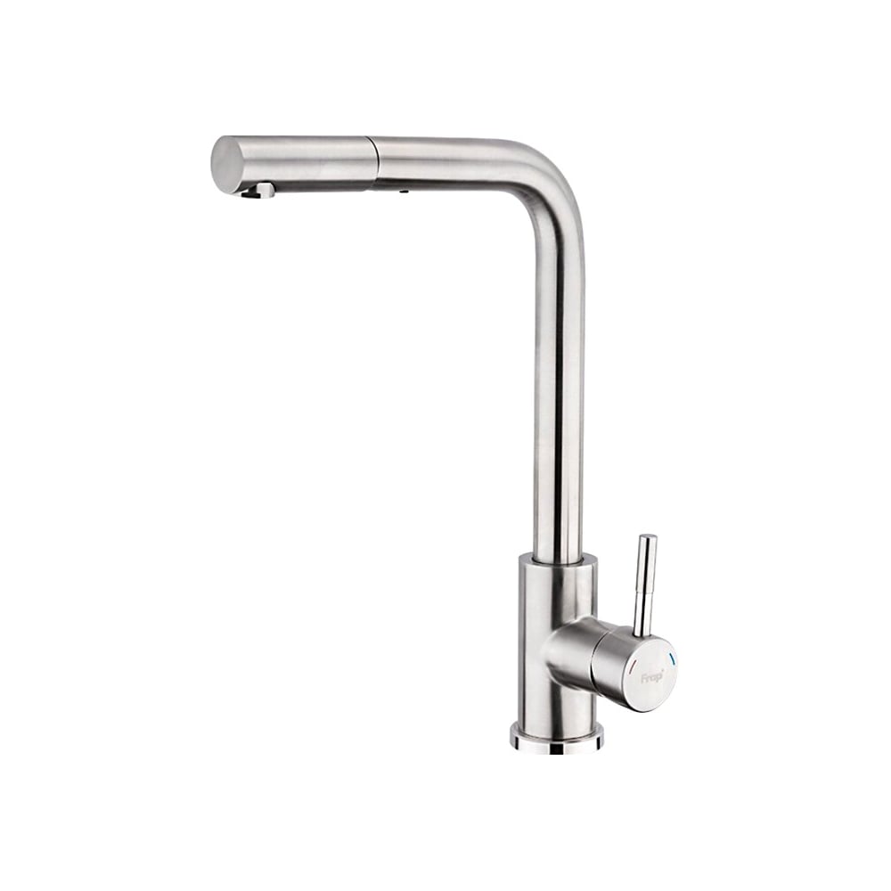 Изображение товара Смеситель для кухни с выдвижной лейкой FRAP F60899 глянцевый нержавеющая сталь