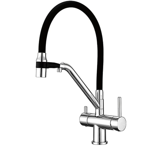 Изображение товара Смеситель для кухни GAPPO с гибким изливом и подключением фильтра для питьевой воды G4398-80