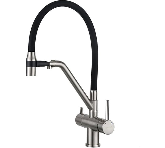 Изображение товара Смеситель для кухни GAPPO с гибким изливом и подключением фильтра для питьевой воды G4398-85