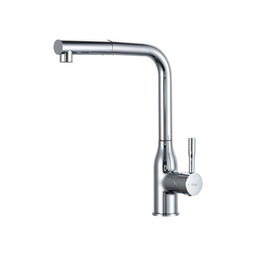 Изображение товара Смеситель для кухни с выдвижной лейкой FRAP F6096 хром один рычаг