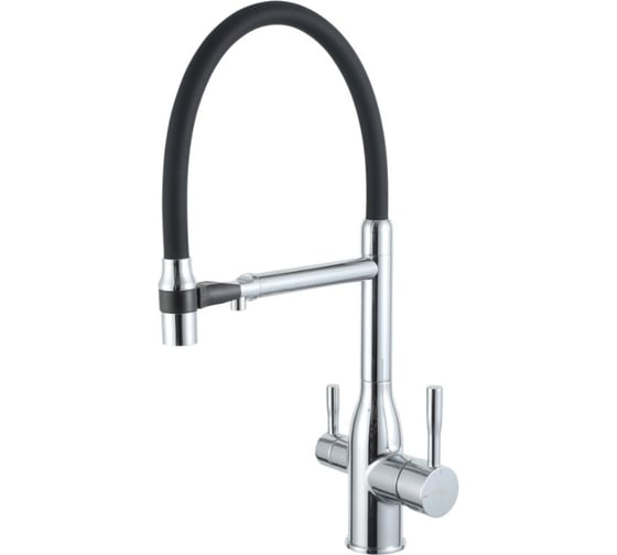 Изображение товара Смеситель для кухни с гибким изливом и подключением фильтра для питьевой воды FRAP F4398