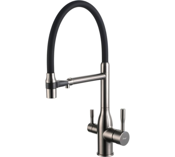 Изображение товара Смеситель для кухни с гибким изливом и подключением фильтра для питьевой воды FRAP F4398-9