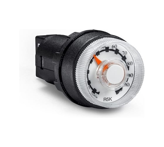 Изображение товара Потенциометр однооборотный Emas серия CP сопротивление 5 кОМ (металлокерамика), IP65 CPPR05K