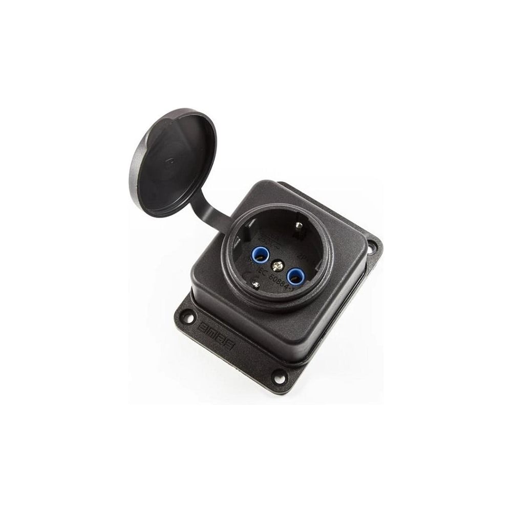 Изображение товара Промышленная розетка Emas EKS116PG1 1x16A с заземлением и защитой IP44