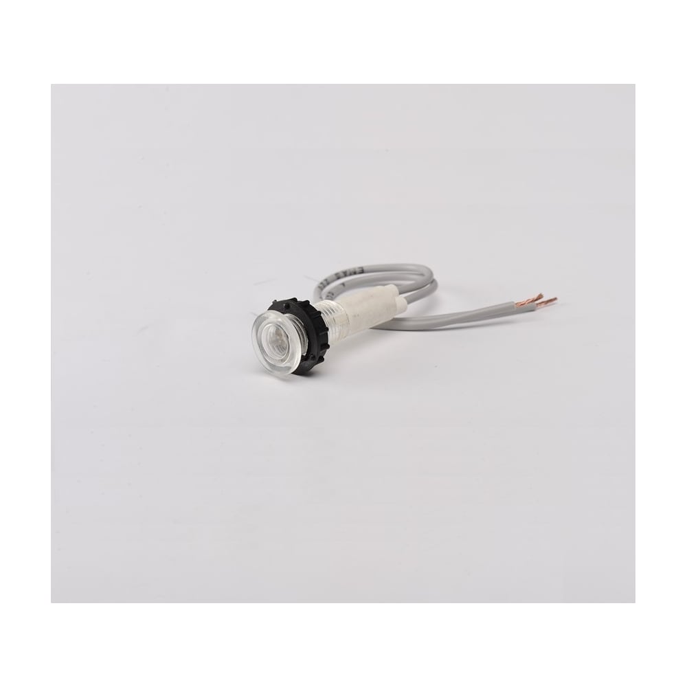 Изображение товара Сигнальная арматура Emas 10мм, белый цвет, светодиод, кабель 12см, 12В AC/DC S100LB1