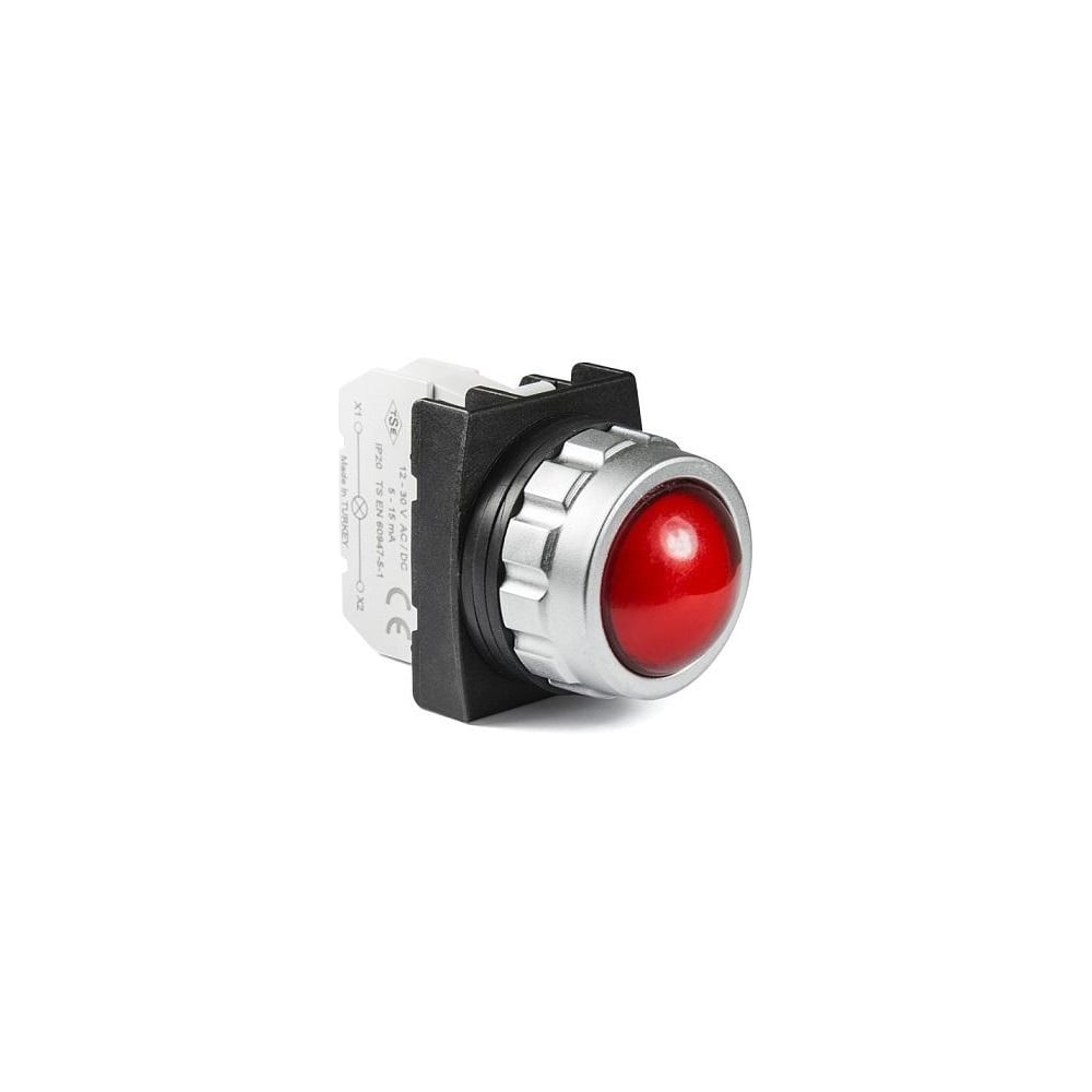 Изображение товара Сигнальная арматура Emas с подсветкой 100-230В IP50 красный светодиод