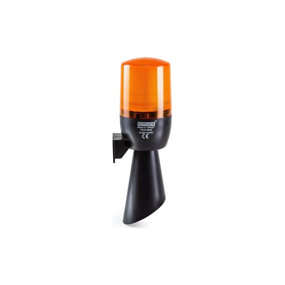 Изображение товара Сигнальная колонна маячкового типа с зуммером Emas (звуковой рожок), жёлтый цвет, 12-24В AC/DC, IP65 IT070Y024Z