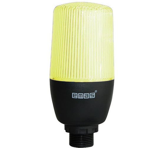 Изображение товара Сигнальная колонна Emas одноцветная, жёлтый цвет, 24В AC/DC, крепление M22, IP65 IF5Y024XM05