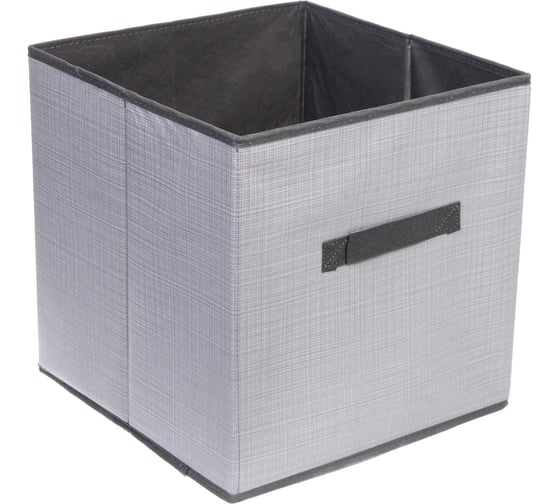 Изображение товара Органайзер складной для хранения вещей "Селфи Короб" ЭФОЛТ, цвет пыльно-серый, 31*31*31см, 834-287