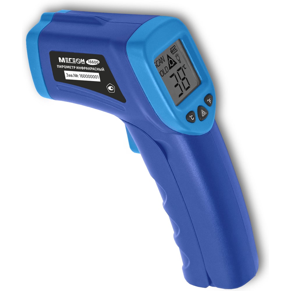 Изображение товара Пирометр инфракрасный МЕГЕОН 16600 к0000403779