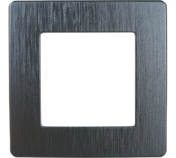 Изображение товара Рамка для розеток и выключателей ЭРА Серия 12 12510112 на 1 пост, Сатин, графит Б0052505