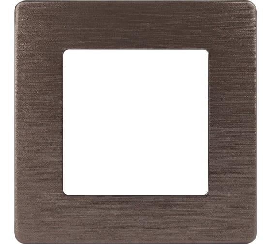 Изображение товара Рамка для розеток и выключателей ЭРА Серия 12 12510113 на 1 пост, Сатин, бронза Б0052506