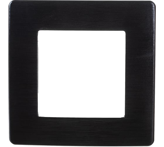 Изображение товара Рамка для розеток и выключателей ЭРА Серия 12 12510106 на 1 пост, Сатин, черный Б0052504