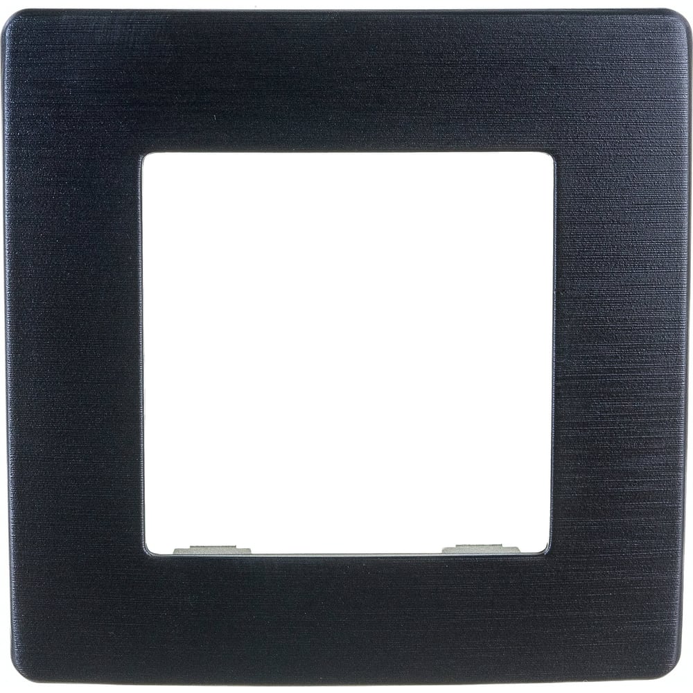 Рамка для розеток и выключателей ЭРА, цвет антрацит Б0052503 Серия 12 - фото 1