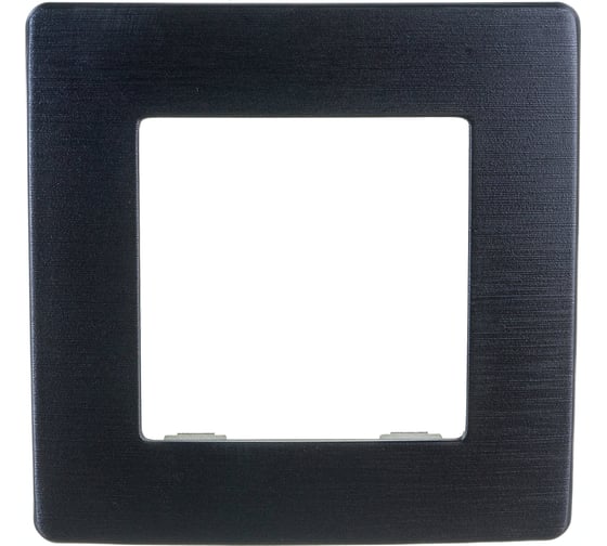 Изображение товара Рамка для розеток и выключателей ЭРА Серия 12 12510105 на 1 пост, Сатин, антрацит Б0052503