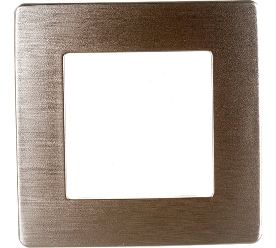 Изображение товара Рамка для розеток и выключателей ЭРА Серия 12 12510104 на 1 пост, Сатин, шампань Б0052502
