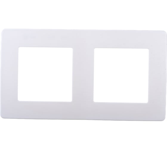 Изображение товара Рамка для розеток и выключателей ЭРА Серия 12 12510201 на 2 поста, Сатин, белый Б0052509
