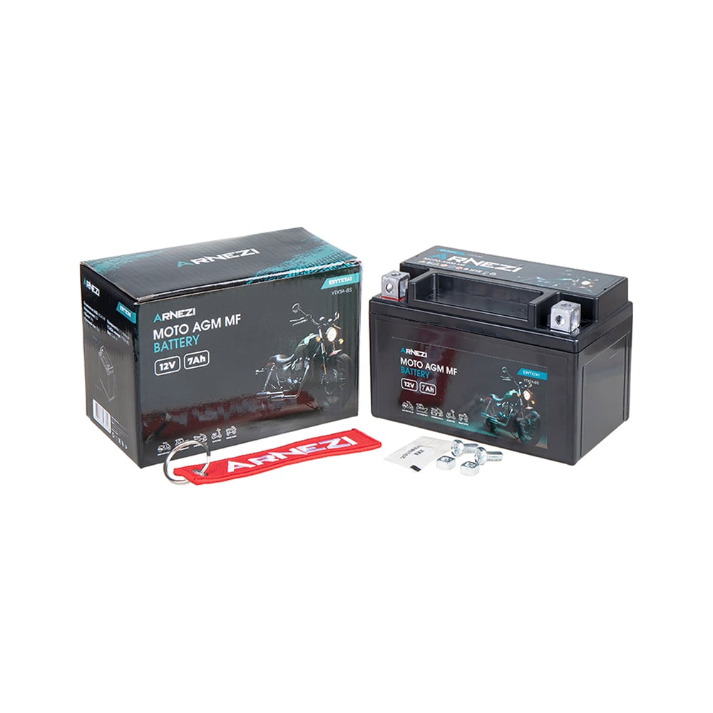 Изображение товара Аккумулятор мото Arnezi AGM 7 А/ч прямой L+ 149x86x94 EN 90 А E9YTX7A1