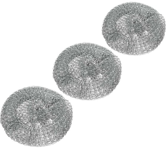 Изображение товара Набор металлических губок для кухни VETTA 3 шт, 20 гр 441-018