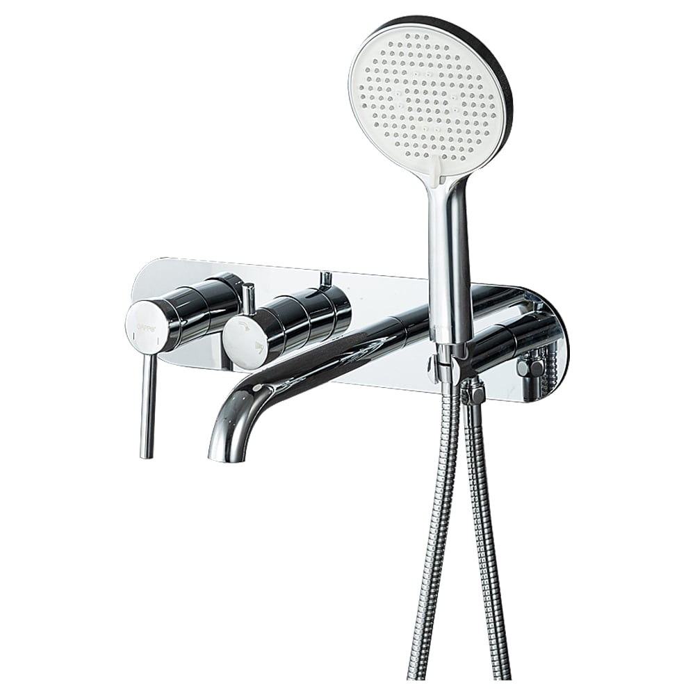 Изображение товара Смеситель для ванны GAPPO G3306 с изливом и лейкой хромированный современный