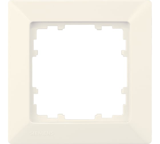 Изображение товара Одноместная рамка Siemens DELTA LINE слоновая кость 5TG25810 5TG2581-0